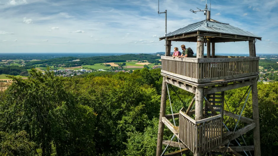 Hermannhohen Trektocht uitzichtpunt Luisenturm