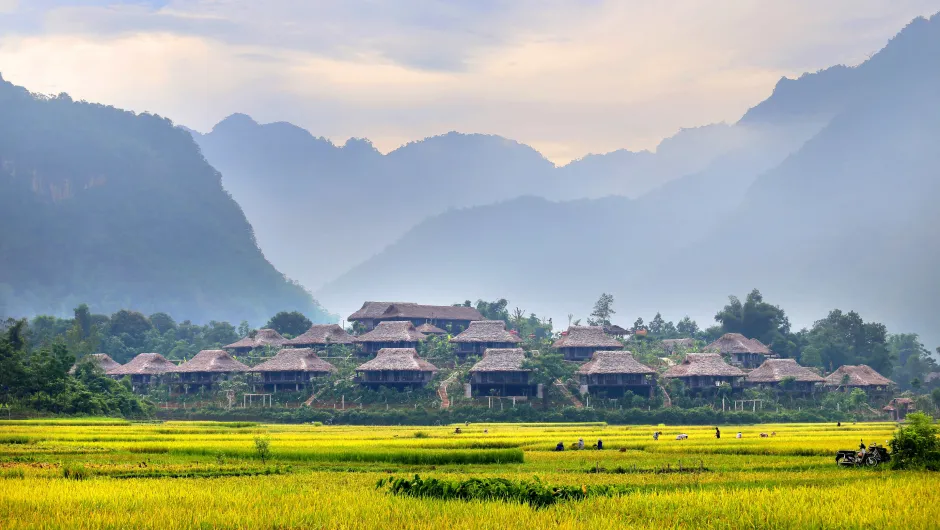 Rondreis Vietnam op maat - ecolodge tussen de bergen.