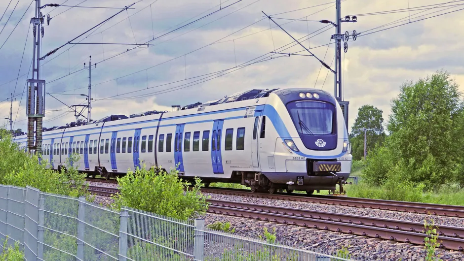 Vervoer naar Zweden - trein in Stockholm.