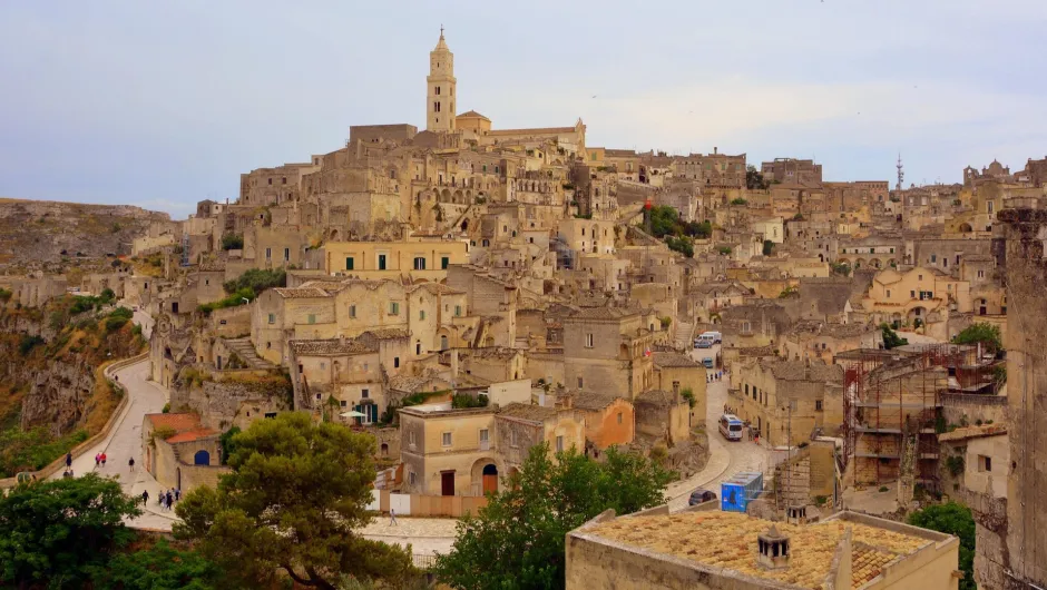 Oude wijken in Sassi di Matera.