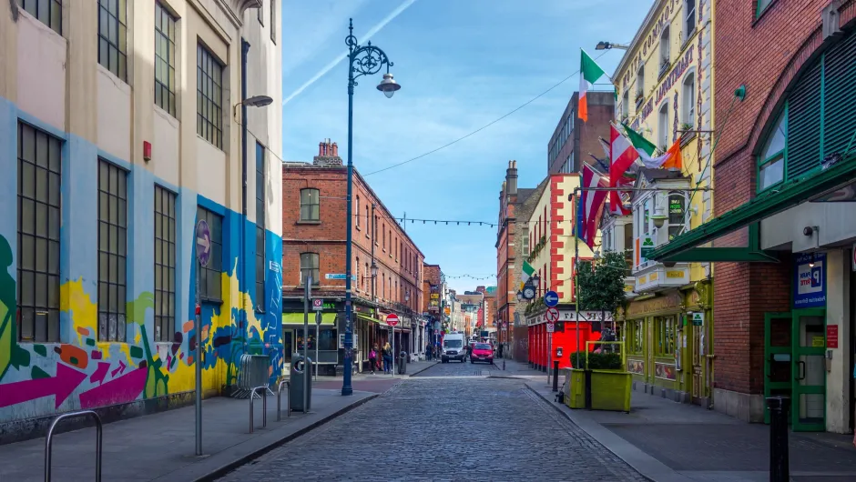 Straat in Dublin.