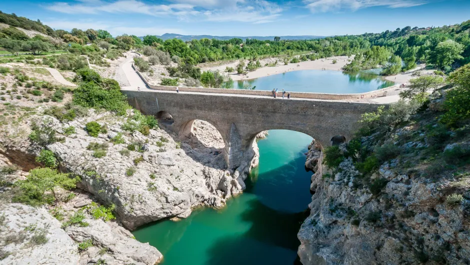 Beste reistijd Frankrijk - de Devils Bridge in Frankrijk.
