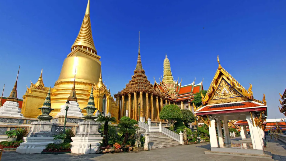 Ideale reisroute Thailand - tempels in Bangkok.