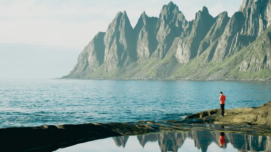 Senja fjord Noorwegen