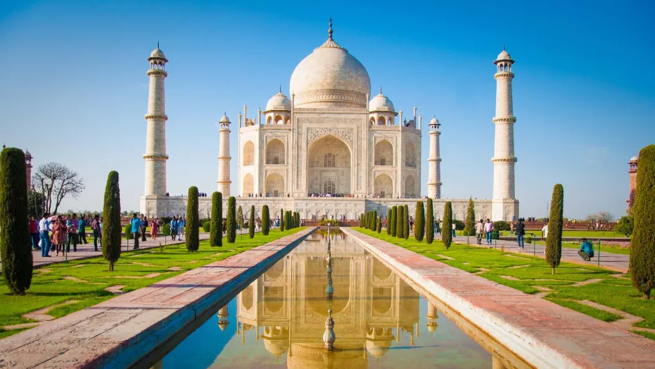 Beste reistijd India - de Taj Mahal.