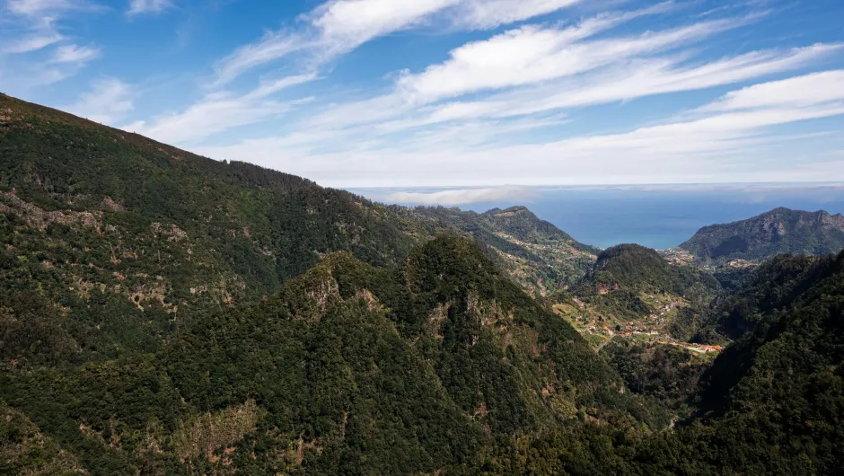 Madeira reizen - Uitzicht over het natuurgebied Ribero Frio.