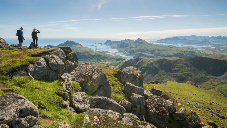 2 mensen op een berg.