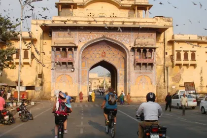 Rondreis India excursies Jaipur fietsen