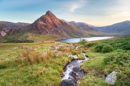 Snowdon berg in Snowdonia park.