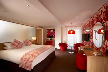 Kamer in hotel The Bull's Head Inn.