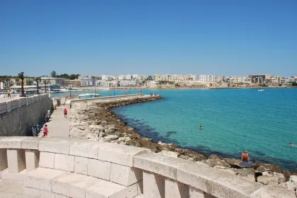 De kust van Otranto in Salento.