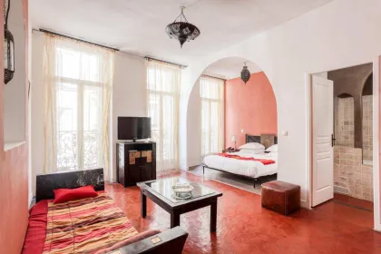 Hotelkamer in Marseille.