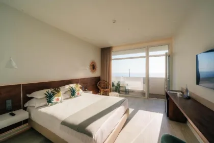 Hotelkamer aan de kust van Portugal.