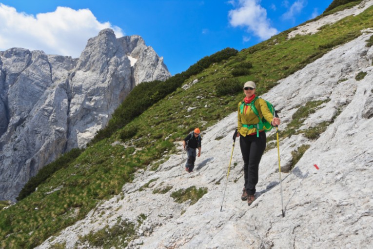Bergbeklimmers Slovenië.
