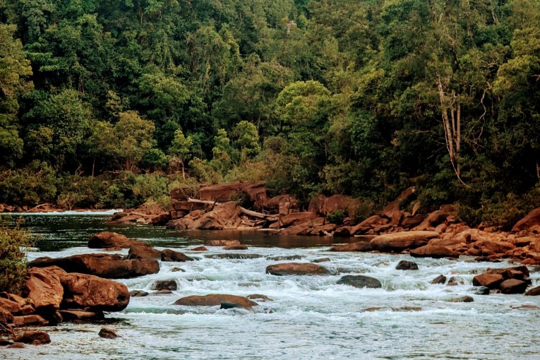 Klantfoto Cambodja, rivier.