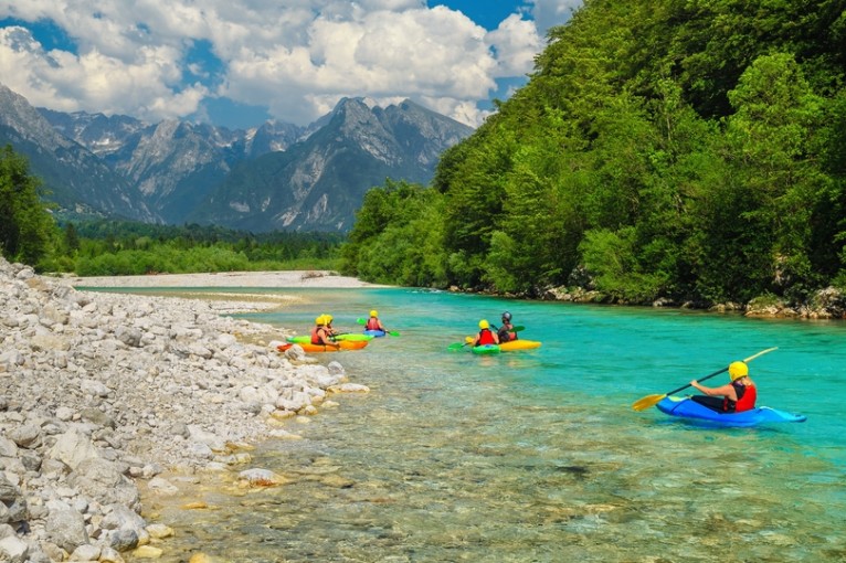 Slovenië kanoën.