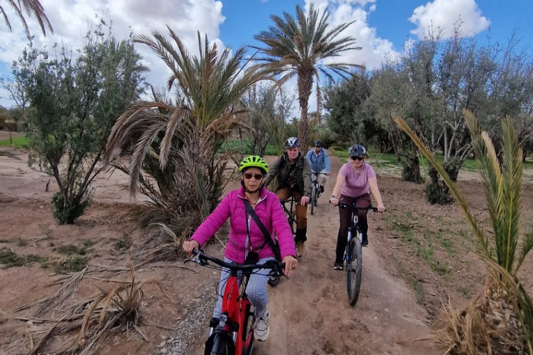 Fietsers in Marokko.