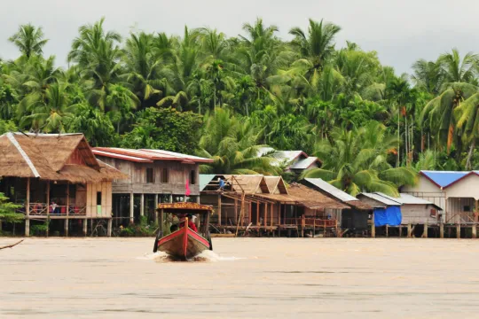 Laos mekong rivier