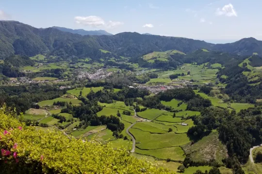 Uitzicht Furnas Azoren