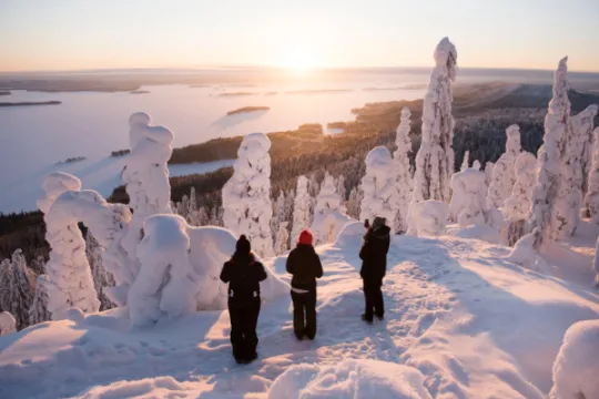 Winter Finland merengebied 