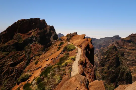 Berg met uitzicht op Madeira. 