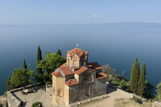 Meer van Ohrid. 