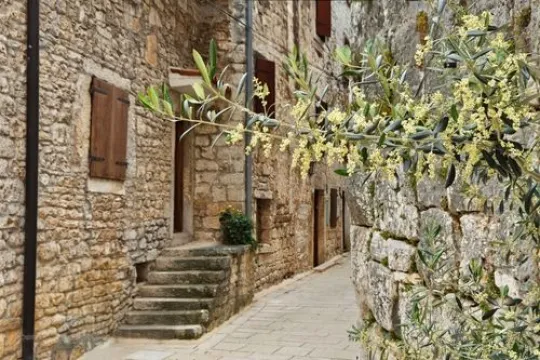 Authentiek ouderwets straatje. 