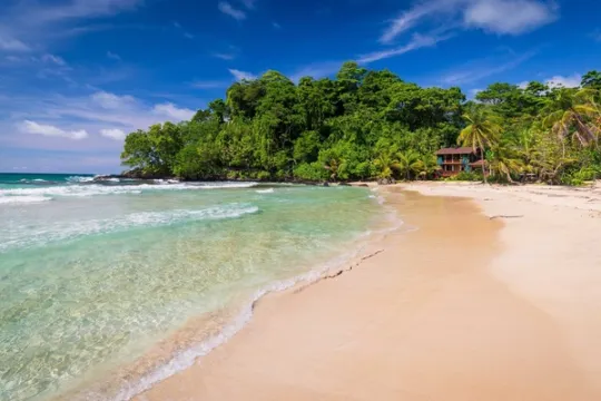 Panama - de Red Frog Beach in Bocas del Toro.