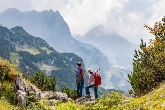Vrouwen in de bergen van Montenegro